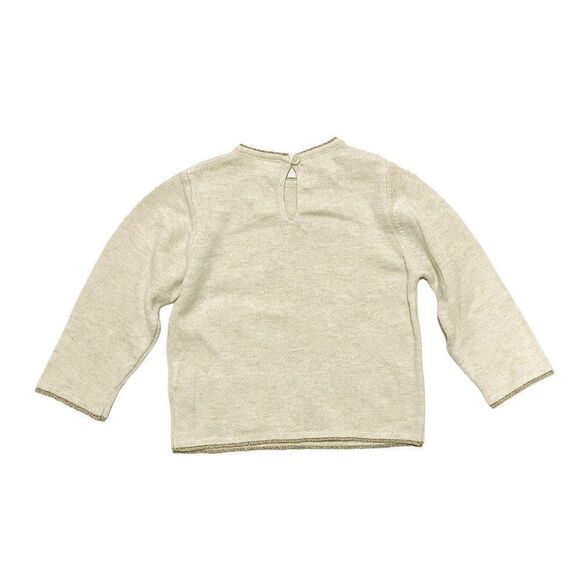 ZARA Beige Make A Wish Sparkly Knit Sweater - Picture 3 of 3